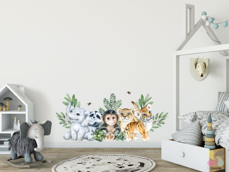 Vinilos decorativos de animales de safari: decoración infantil de la ...