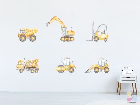 2 Stickerbücher Mit 140+ Fahrzeugaufklebern – Wiederverwendbar Für Kinder 3–10 Jahre, Bagger & LKW