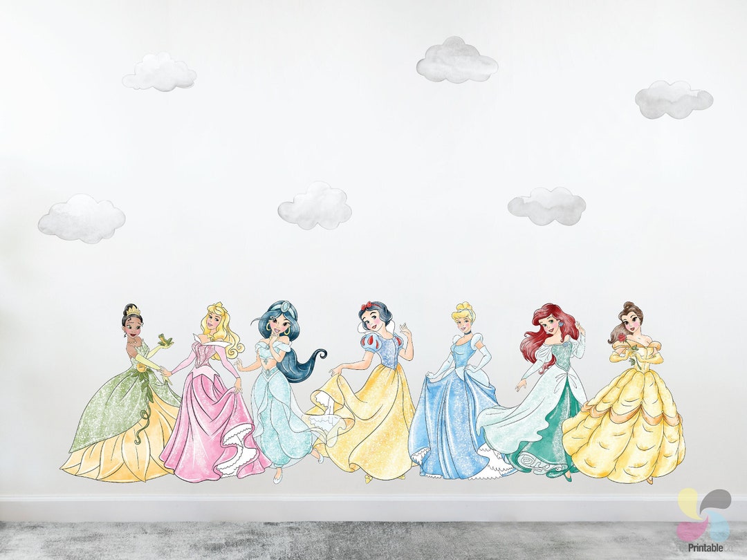Princess Wall Decals: Girls Room Decor, Removable Stickers - Etsy