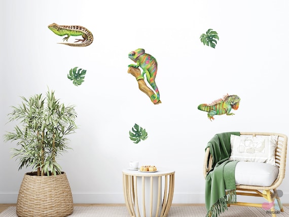 Lizard wall decals sale