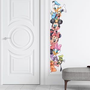 Mickey and Donald Peek a Boo Wall Stickers, Kids Mickey Mouse Wall Decals, Goofy and Pluto Wall Stickers