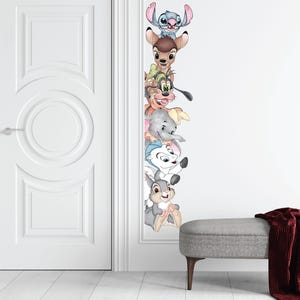 Disney Peeking Wall Stickers, Peeking Stitch, Dumbo, Goofy Wall Stickers
