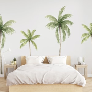 Palm Tree Wall Stickers, Large Fabric Palm Trees, Tropical Palm Tree Decals