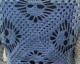 granny square sweater skulls: simple crochet pattern fall/autumn/halloween inclusive custom sizing lantern/balloon/flared/straight sleeve