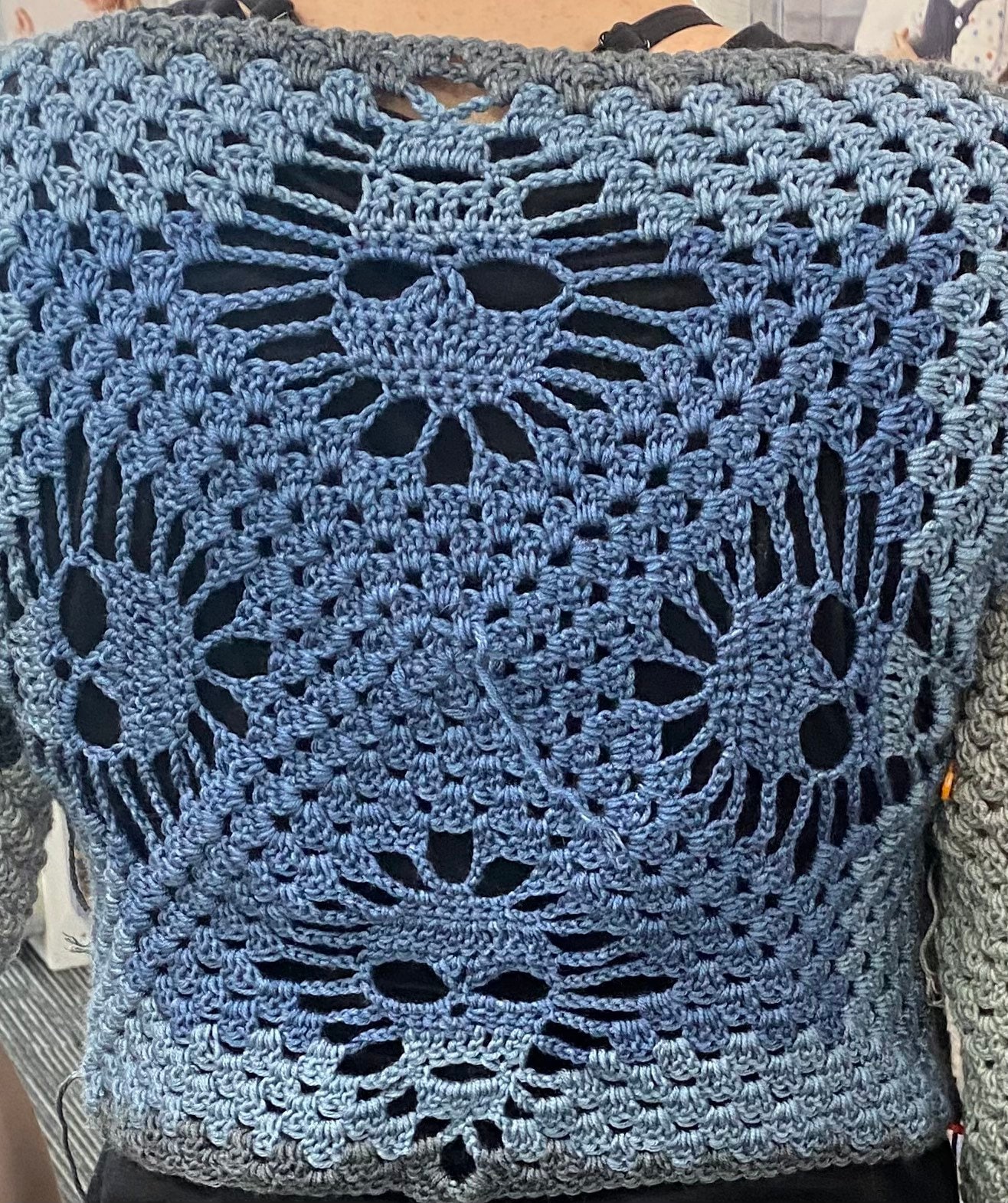 25 Skull Granny Square Crochet Patterns for Halloween, Gothic Decor, and Clever Motifs 23 granny square sweater skulls: simple crochet