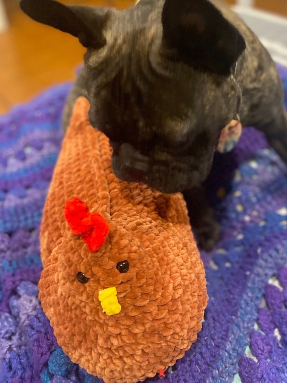 Crochet Support Chicken, emotional support, squeeze away worry –  Nanasatticcrochet