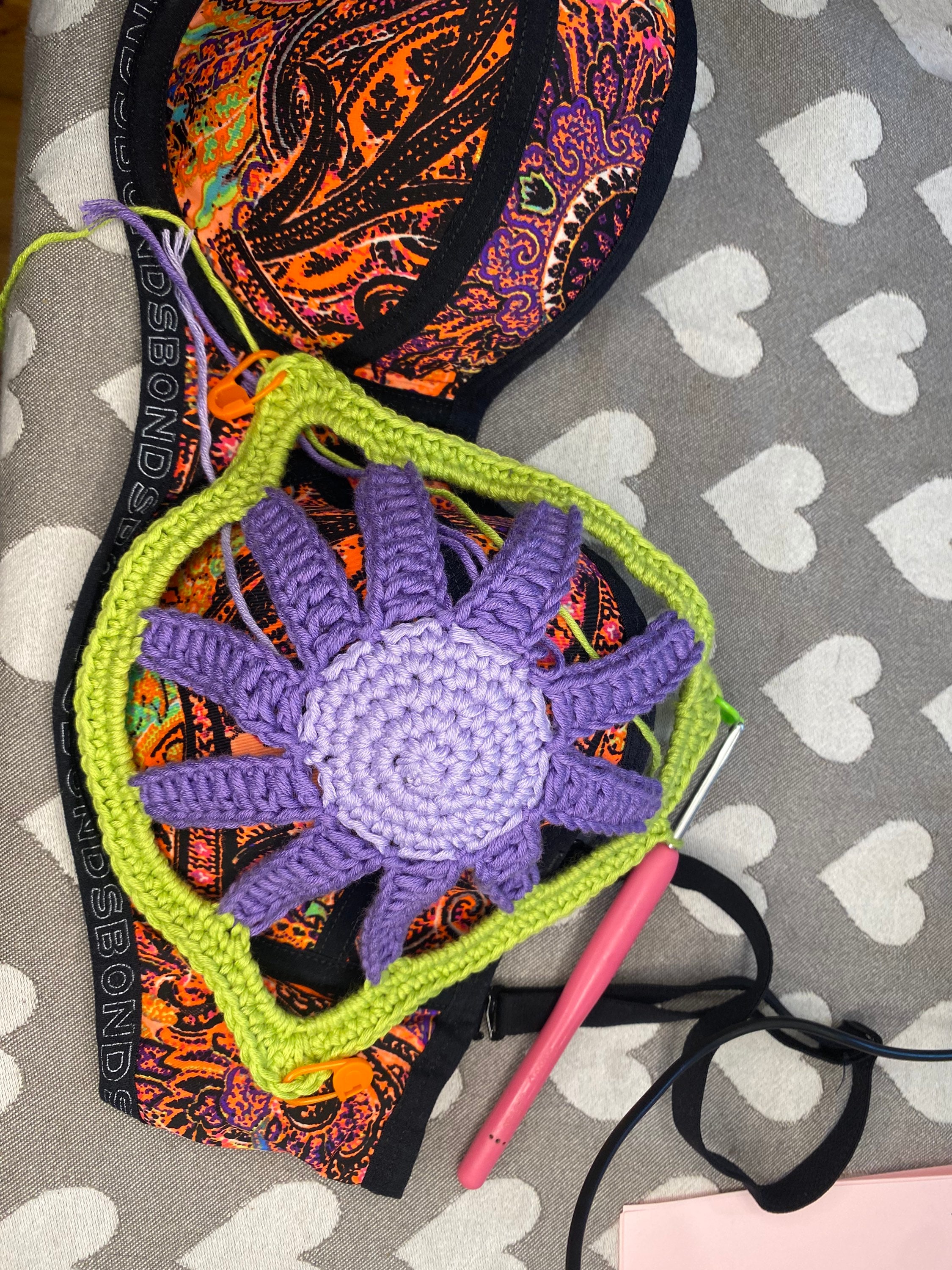 PDF Crochet Pattern: Festival Daisy Bralette With Photo Tutorial