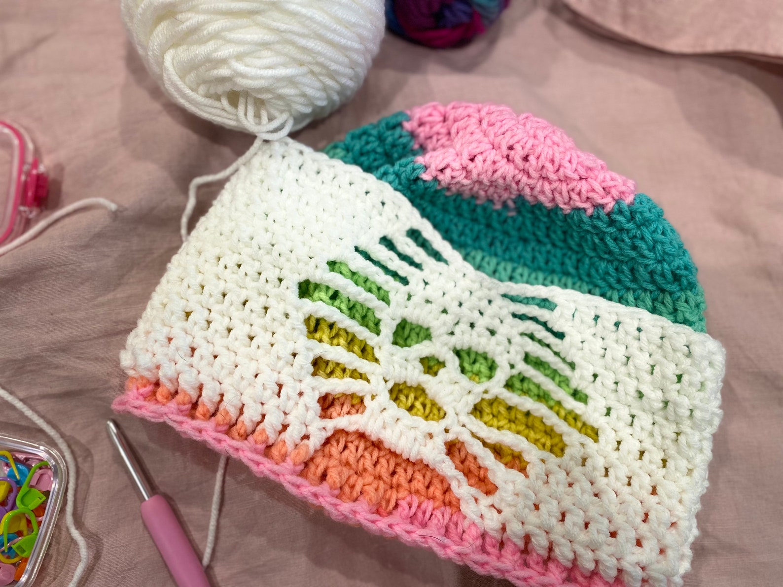 COZY SKULL BEANIE Crochet Pattern & Tutorial Etsy