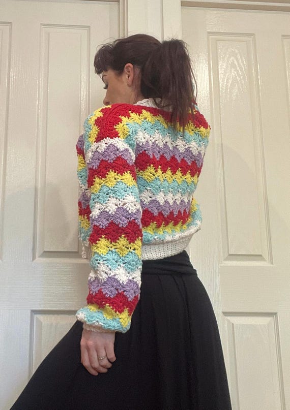 Inspired by SEX EDUCATION Rainbow Cardi - Made to Measure CROCHET