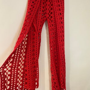 Easy crochet pattern for wrap palazzo pants: the perfect beach coverup! Pdf & photo tutorial for all sizes, rave, party, moschino, coachella