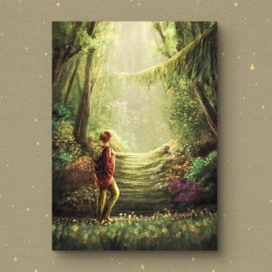 DIN A6 Karte ~ Auf neuen Wegen ~  Wandern, Wald, Natur
