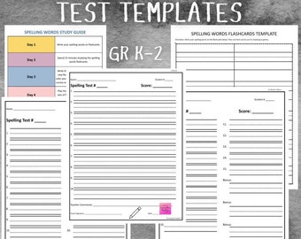 Rechtschreibung Studienführer & Testvorlagen - Primarstufen K-2