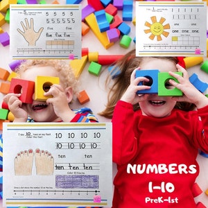 Numbers 1-10 Math Book PreK-1