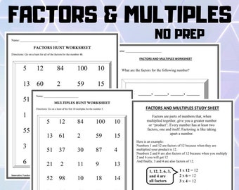 Math Study Guide - Etsy
