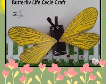 Schmetterling Lebenszyklus Wissenschaft Aktivität und Handwerk