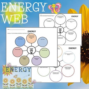 Energy Web Worksheet | Middle School Science