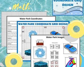 Math Water Park Coordinate Grid Design