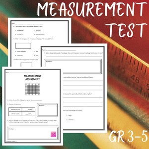 Measurement Math Assessment