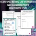 Scientific Method Lab Worksheet & Classroom Poster- High School - Etsy