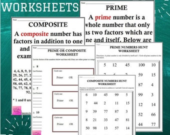 Prime oder Composite NO PREP Studienführer und Arbeitsblätter