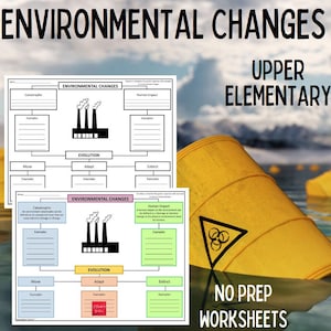 Environmental Changes Graphic Organizer | Middle School Science