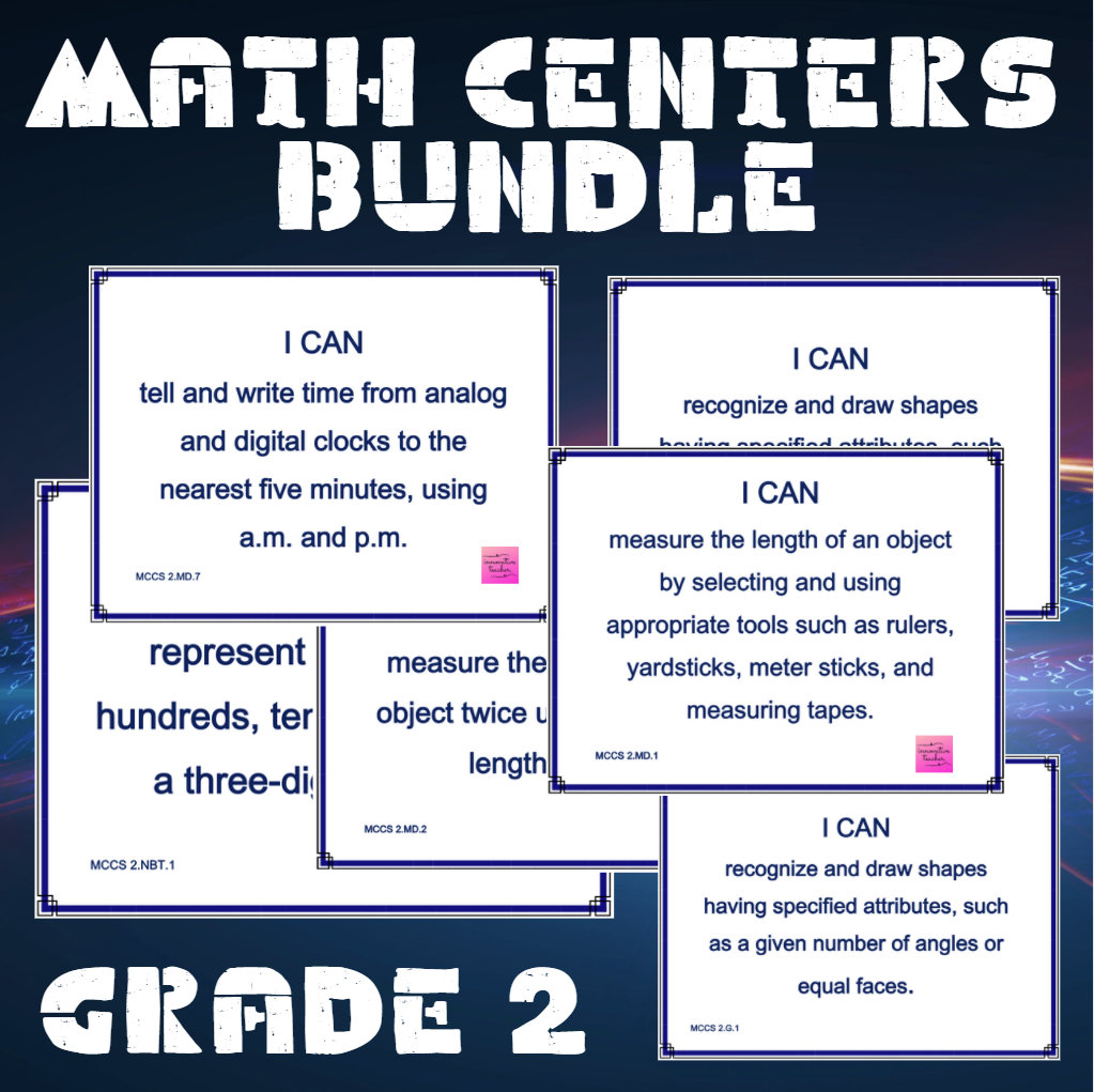 Grade 2 Math Centers BUNDLE - Etsy