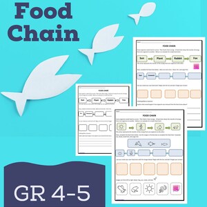 Chaîne alimentaire NO Prep Science Worksheet