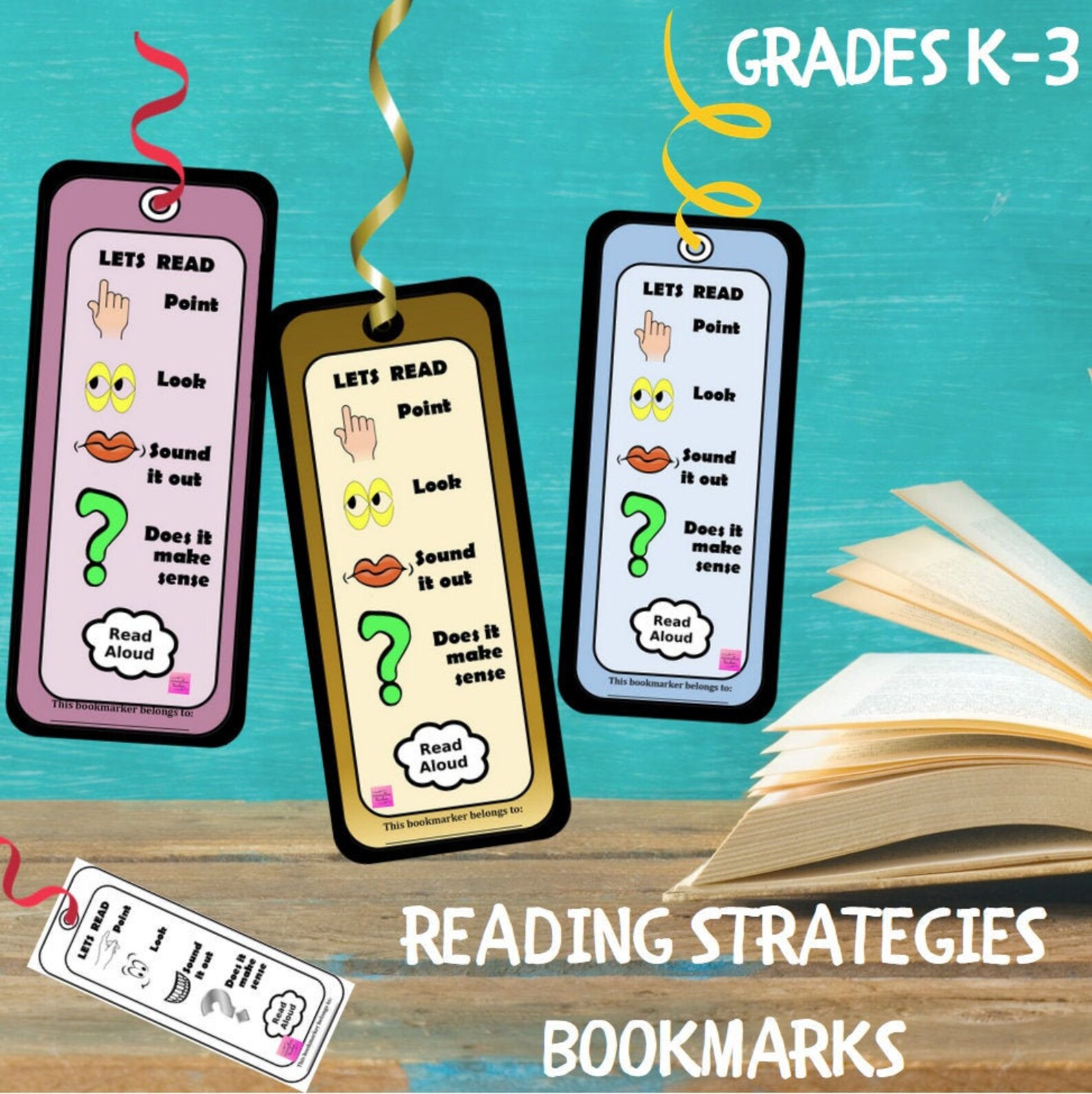 reading-strategies-bookmarks-etsy