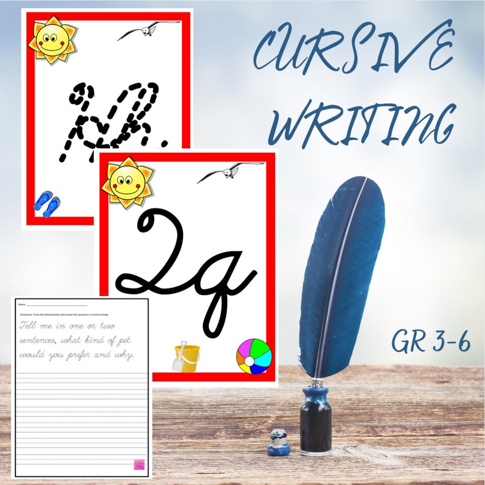 wall art in cursive writing