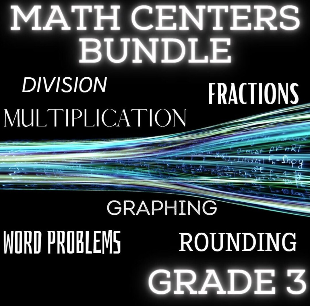 Grade 3 Math Centers BUNDLE - Etsy