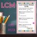 Greatest Common Factor & Least Common Multiple Math Classroom Posters ...