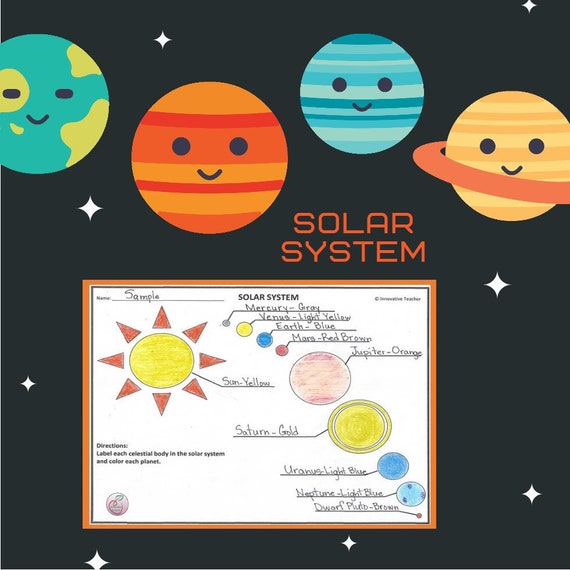 Solar System Science Worksheets | Etsy
