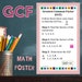 Greatest Common Factor & Least Common Multiple Math Classroom Posters ...