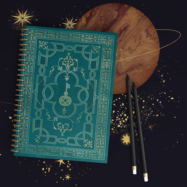 Magic Key Grimoire Spiral Notebook - Ruled Line