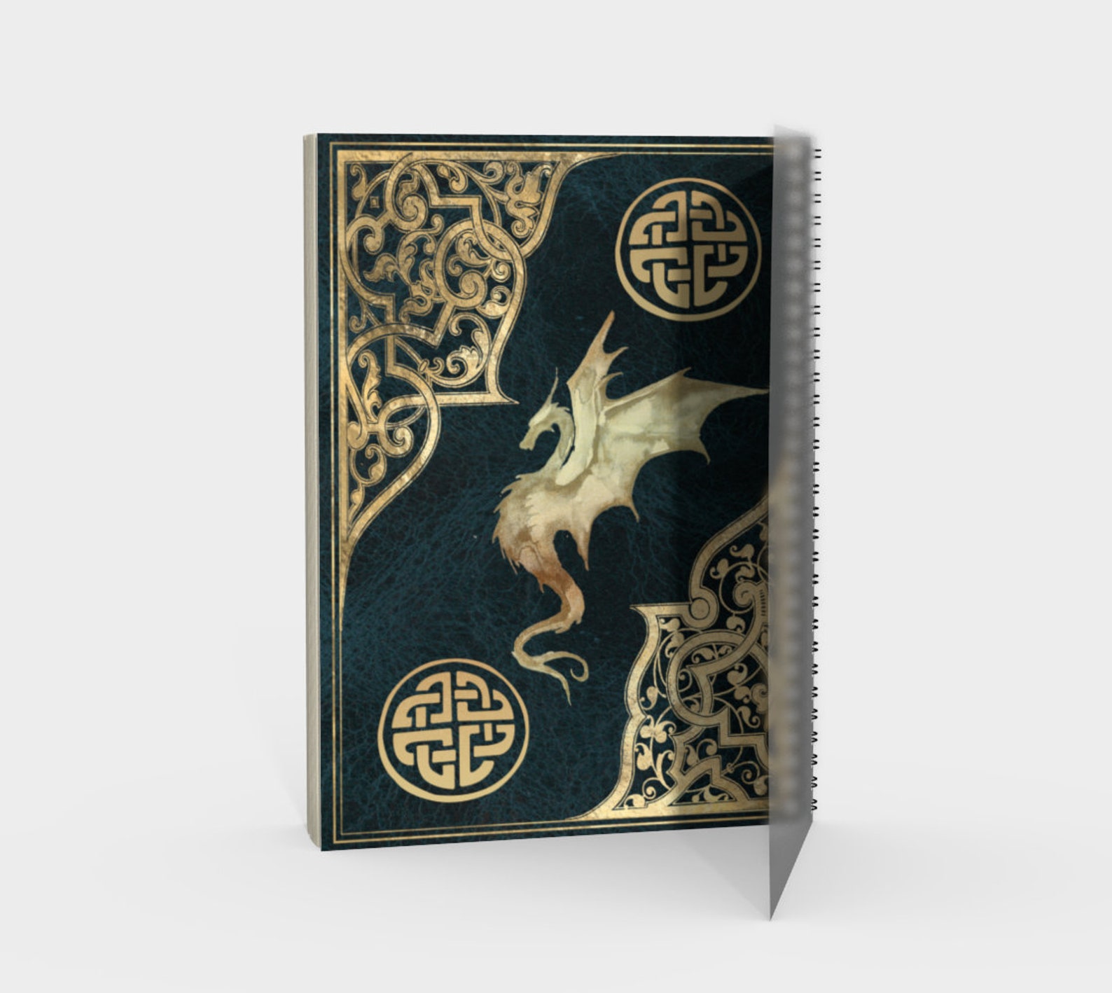 Spiral notebook with cover fantasy dragon journal & Etsy