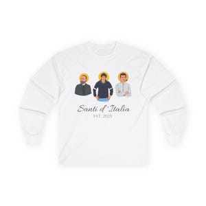 サンティ・ディタリア（イタリアの聖人）ユニセックスウルトラコットンロングスリーブTシャツ