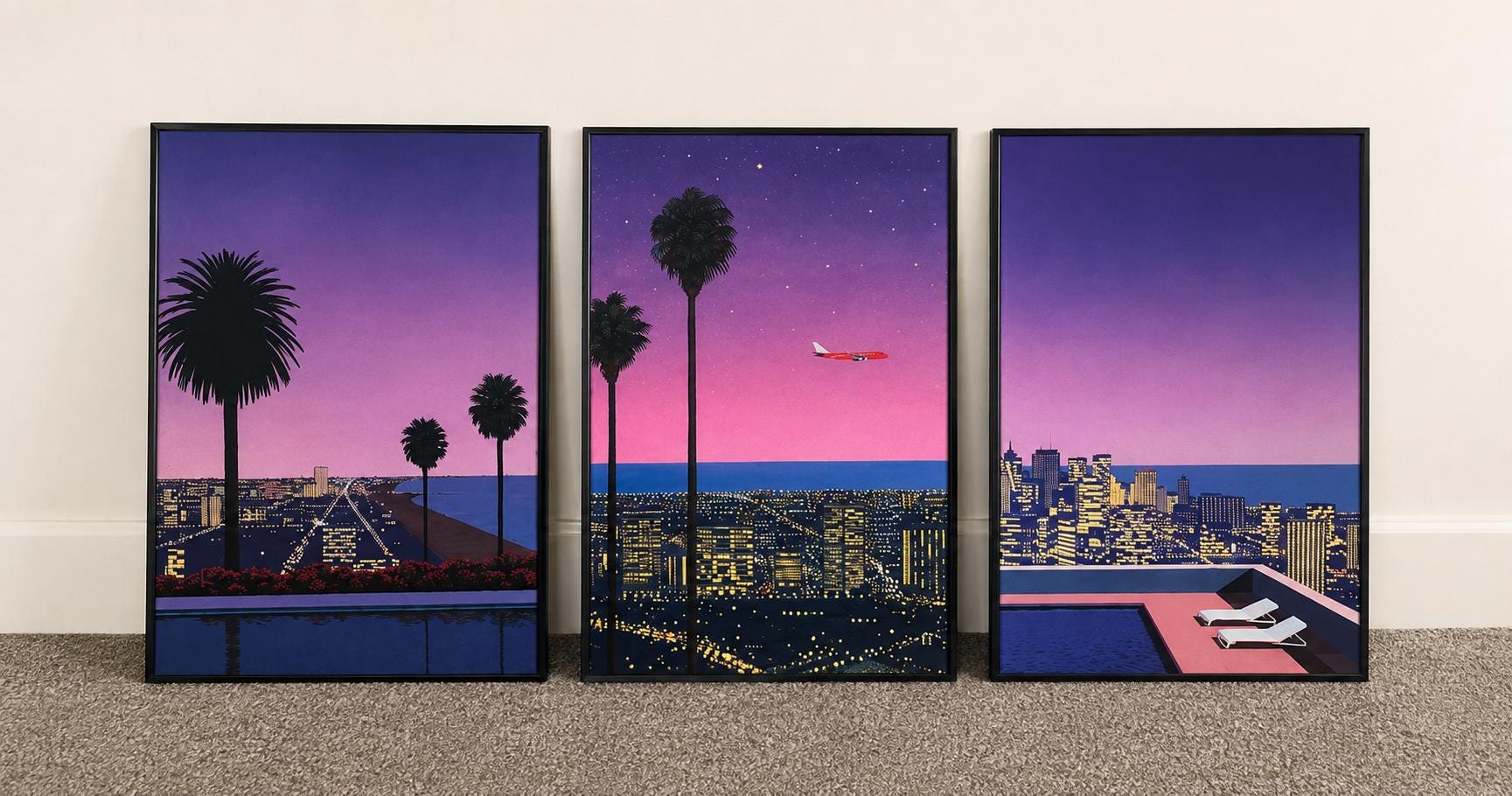 Hiroshi Nagai Set of 3 - Etsy
