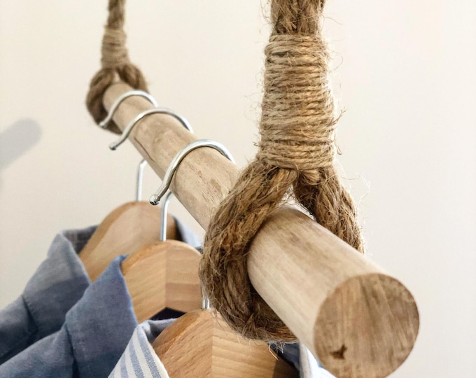 Scandinavian Hanging Wardrobe / Hanging Clothes Rack / Hanging Clothes