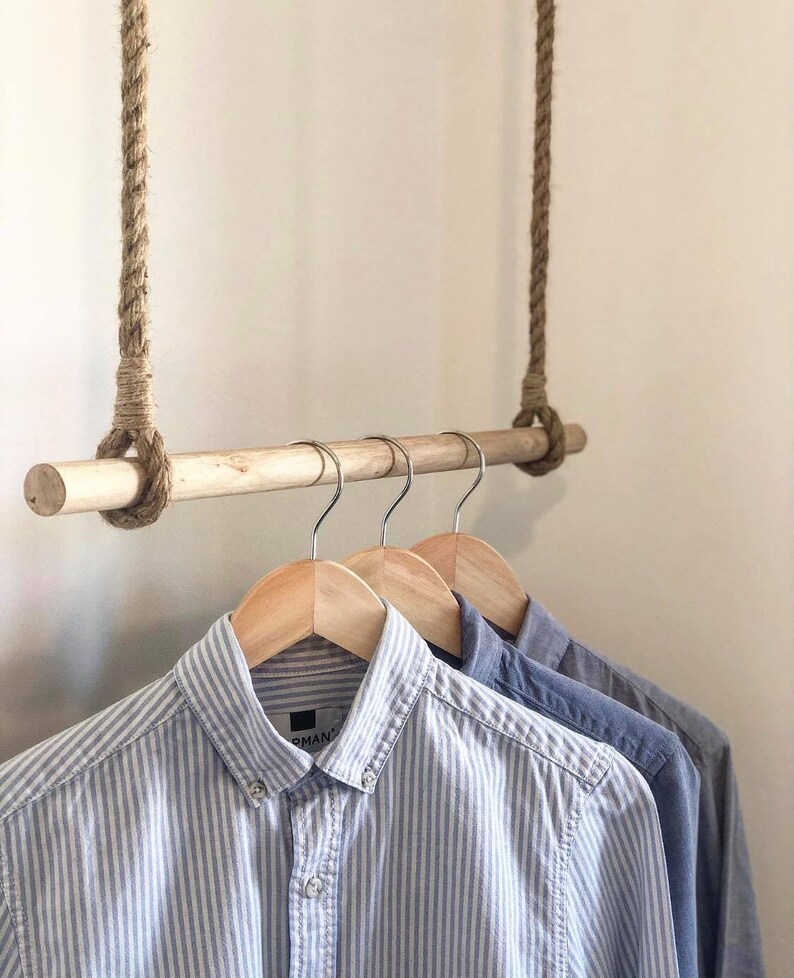 Scandinavian Hanging Wardrobe / Hanging Clothes Rack / Hanging Etsy