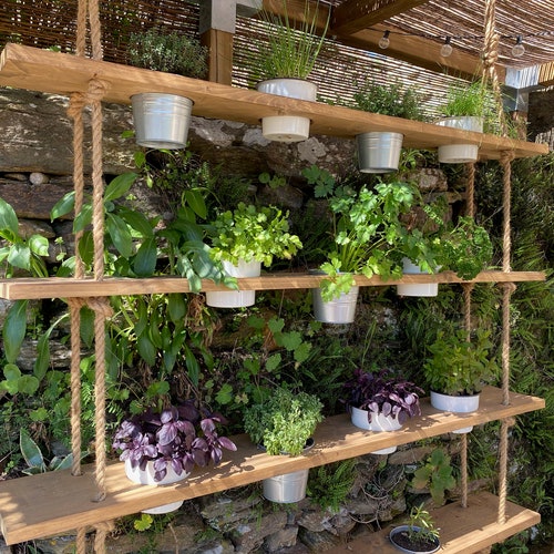 Bespoke Handmade Wooden Hanging Herb/Plant Gardens