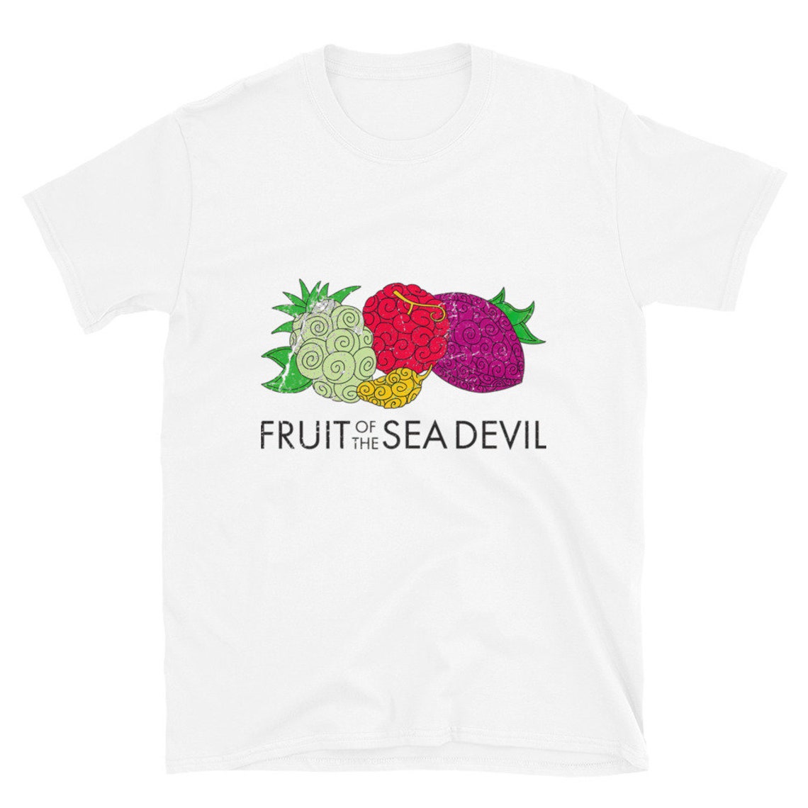 One Piece Devil Fruit Anime Short-sleeve Unisex T-shirt - Etsy
