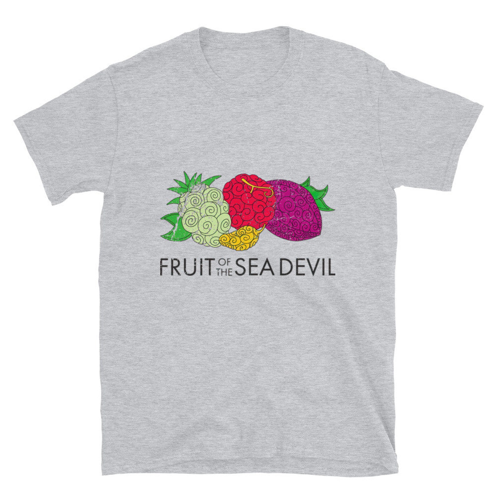 One Piece Devil Fruit Anime Short-sleeve Unisex T-shirt - Etsy