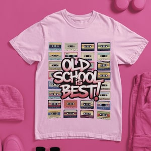 Old School Is Best Cassette Tape Retro Music TShirt Vintage 80s 90s Music Lover Gift For DJs Audiophiles And Classic Fans
