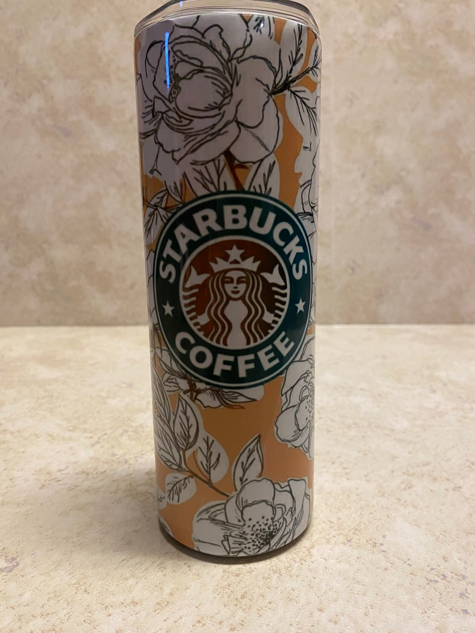 Starbucks Floral 20oz Stainless Steel Tumbler Etsy