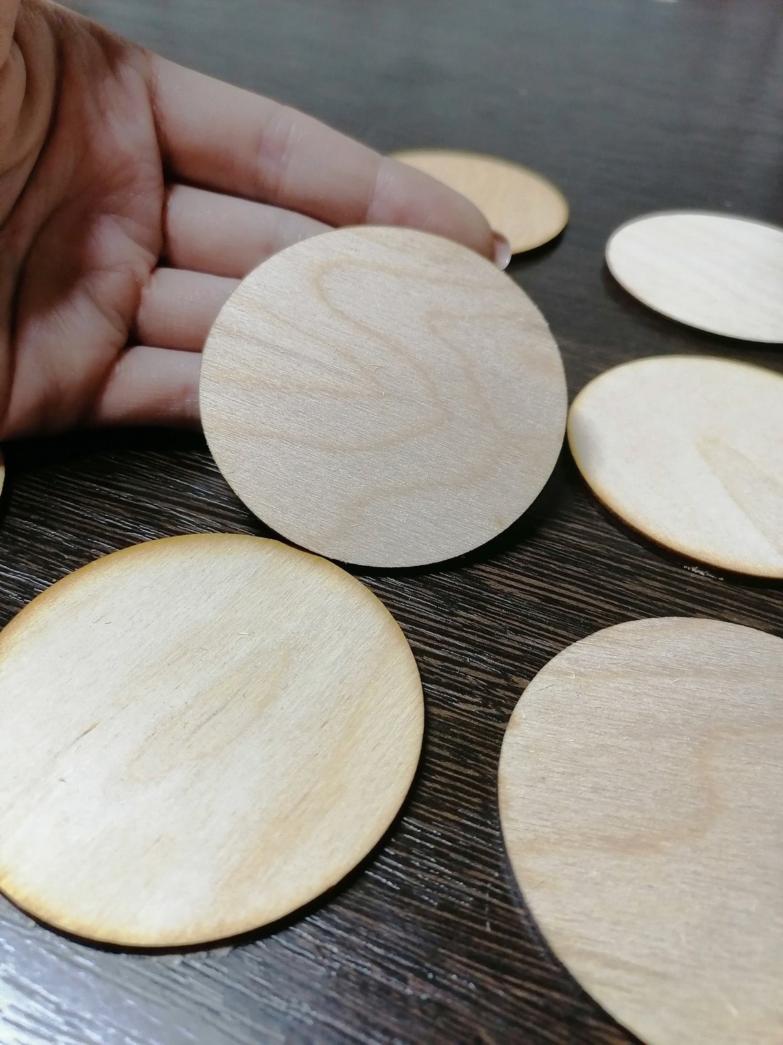 WOODEN CIRCLES. BLANKS. Plywood circles. Round plywood blanks. Etsy