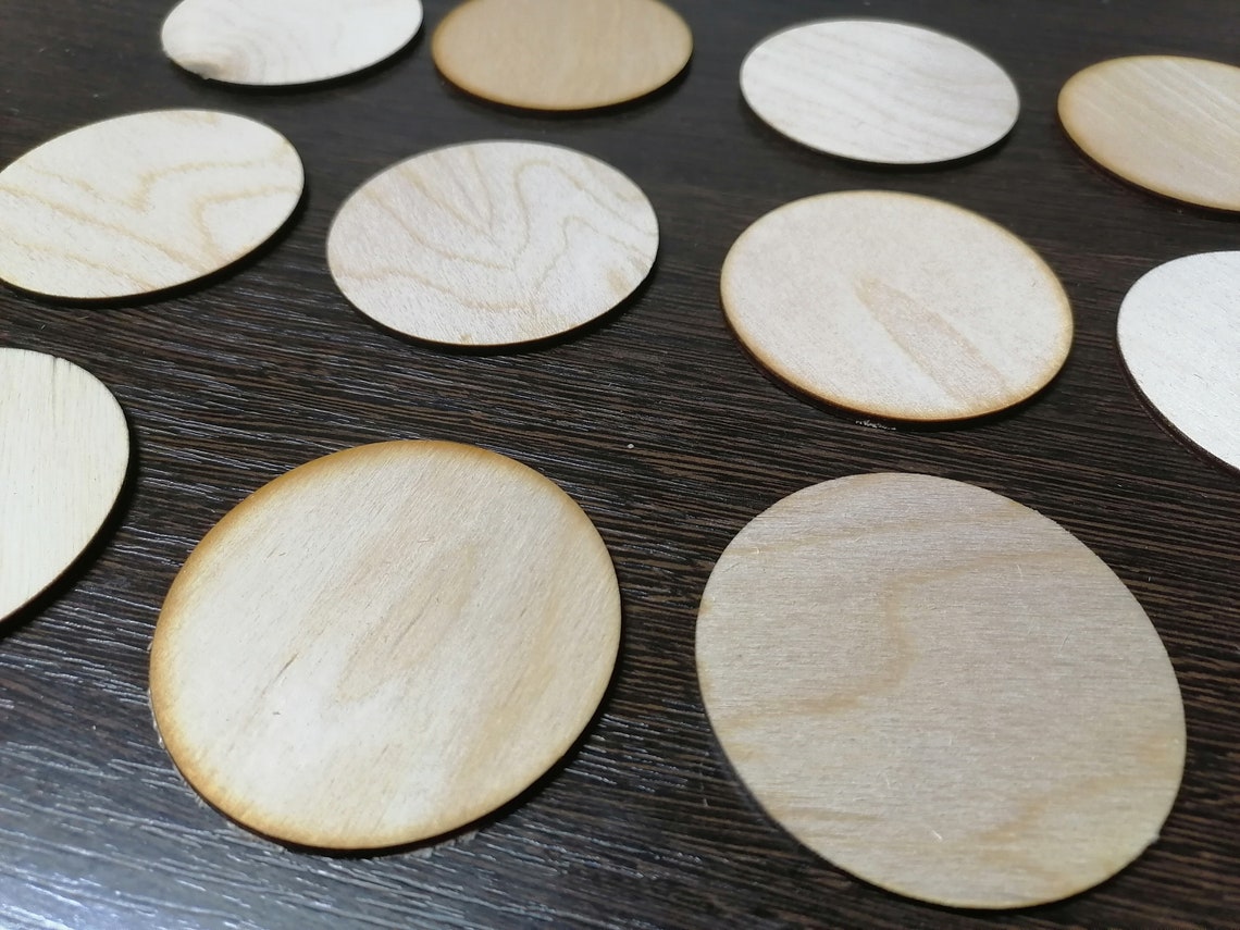 WOODEN CIRCLES. BLANKS. Plywood circles. Round plywood blanks. Etsy