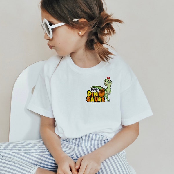 T-shirt " Mini Dino Girl " / pour enfant / famille / idée cadeau / famille Dinosaure / design familial / T shirt / T-rex