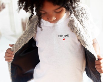 T-shirt enfant Personnalisable " votre texte " / pour enfant / famille / idée cadeau/ design familial / T shirt