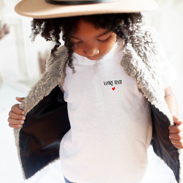 T-shirt enfant Personnalisable " votre texte " / pour enfant / famille / idée cadeau/ design familial / T shirt