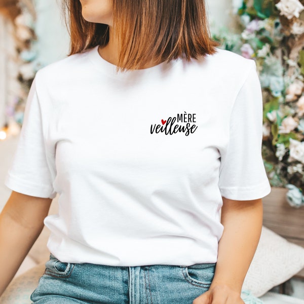 T-shirt Mère veilleuse / pour maman/ idées cadeaux / design familial / famille / maman, papa, bébé / fête des mères